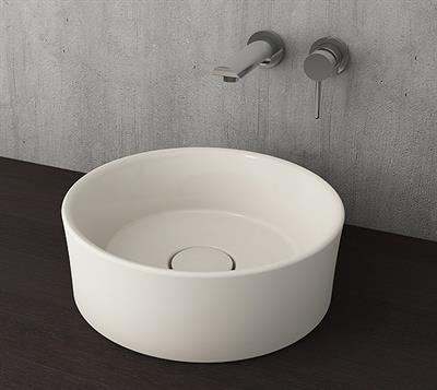 Bocchi Vessel Yuvarlak Çanak Lavabo 38 cm Bisküvi