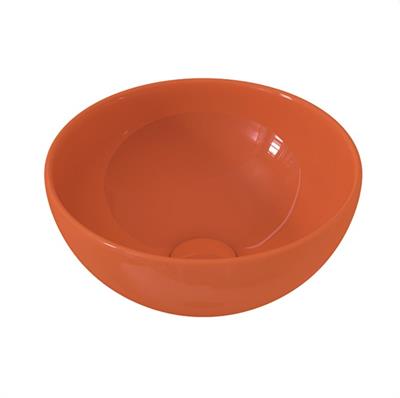 Bocchi Vessel Yuvarlak Mini Lavabo 26cm Parlak Turuncu