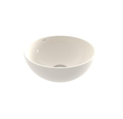 Bocchi Vessel Yuvarlak Mini Lavabo 26cm Parlak Bisküvi