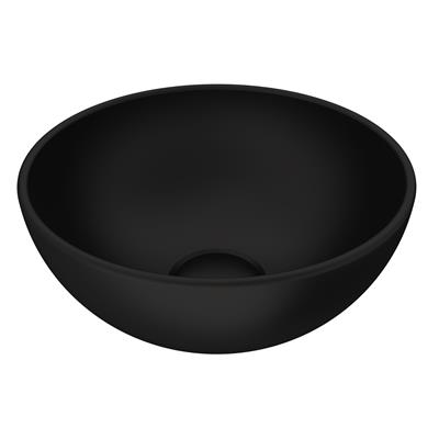 Bocchi Vessel Yuvarlak Mini Lavabo 26cm Mat Siyah