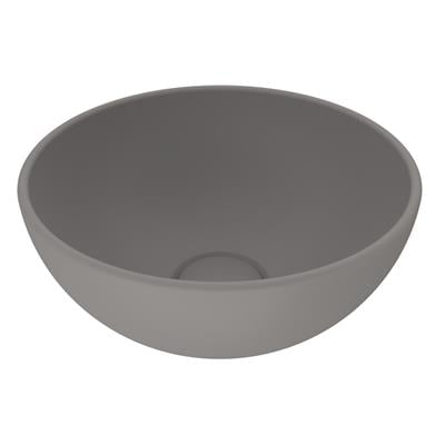 Bocchi Vessel Yuvarlak Mini Lavabo 26cm Mat Gri