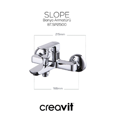 CREAVİT SP2500 Slope Banyo Bataryası