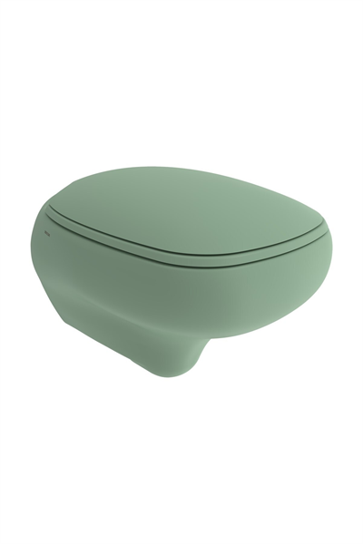 Bocchi 1166-033-0128 Fenice Rimless Asma Klozet Ve Kapak  Mat Mint Yeşil