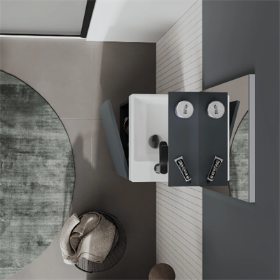 Orka Conza 45 CM Banyo Dolabı Takımı Antrasit