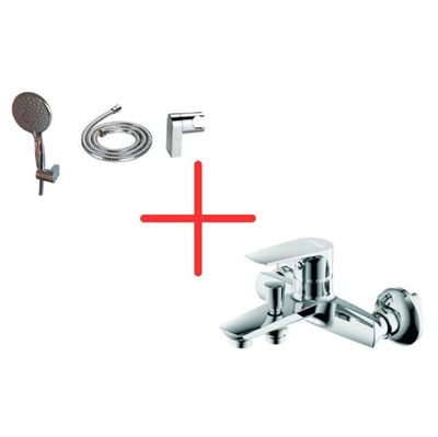 Creavit SH150-3 Fonksiyonlu El Duşu ve SO2500 Solo Banyo Armatürü Seti