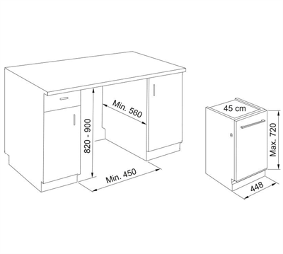 Franke FDW 4511 D8P DOS C Tam Ankastre Bulaşık Makinası 45 cm 117.0747.491