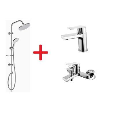 Creavit SH640 3lü Luna Duş Seti Takımı