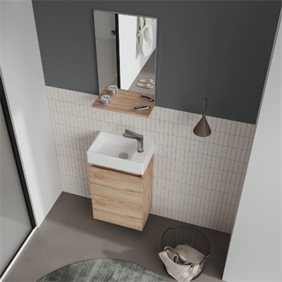 Orka Conza 45 CM Banyo Dolabı Takımı Açık Meşe