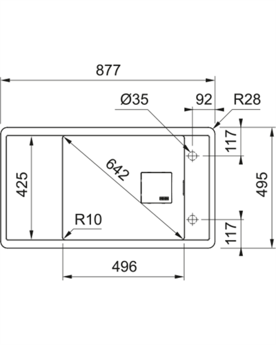 Franke Fresno FSG 611-88  Nero Evye