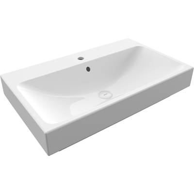 Bocchi Scala Tezgah Üstü Lavabo 80 Cm Parlak Beyaz 1078-001-0126