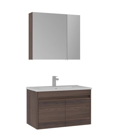 Orka Side 85 CM Kapaklı Banyo Dolabı Takım Navaro
