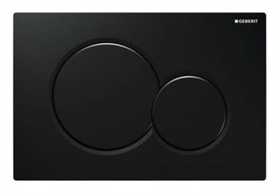 GEBERİT Kumanda Kapağı Sigma 01 - Çift Basmalı (Siyah)