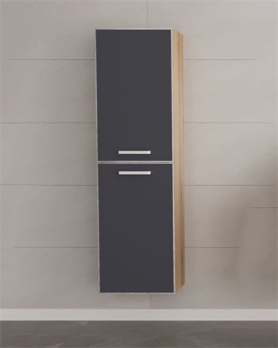 Orka Salerno 40 cm Banyo Boy Dolabı Mat Antrasit