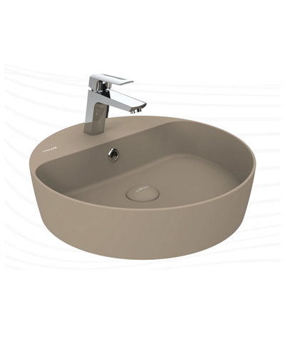 Creavit Loop Yuvarlak Çanak Lavabo 45 cm Mat Cappuccino LP146-00CM