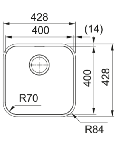 Franke SRX 110-40 Paslanmaz Çelik Evye 