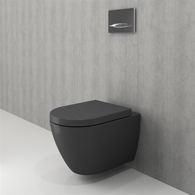 Bocchi Venezia Rimless Asma Klozet ve Kapağı Mat Antrasit 1295-020-0128