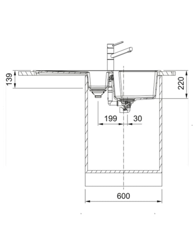 Franke Urban UBG 651-100 1,5 Göz Oyster Tezgahüstü Evye