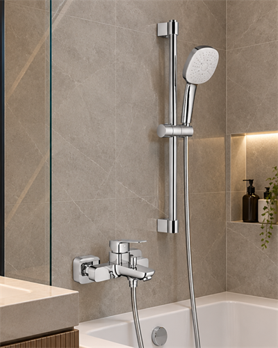 Grohe Cubeo Sıva Üstü Banyo Seti Krom 