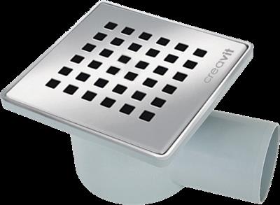 Creavit FH225 Paslanmaz Süzgeçli 10x10 cm Yer Sifonu