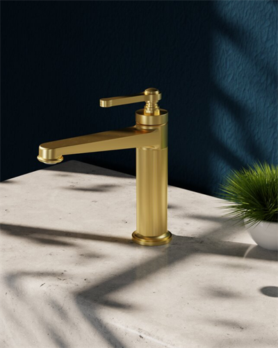 Creavit Lidya Lavabo Armatürü Fırçalı Altın