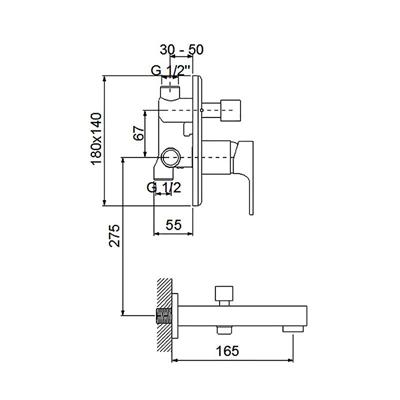 NEWARC AQUA ANKASTRE BANYO BATARYASI
