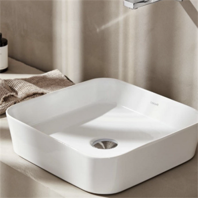 CREAVİT Loop 40x40 cm Tezgah Üstü Çanak Lavabo LP040