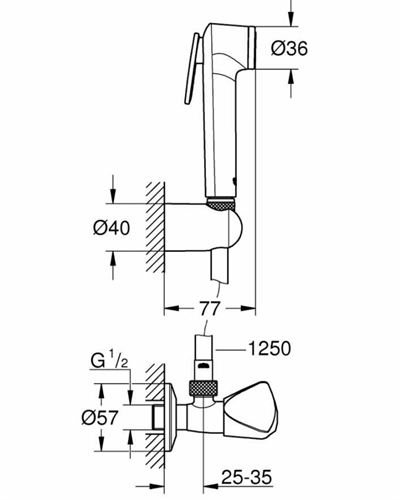 Grohe Tempesta-F Taharet Sprey Takımı