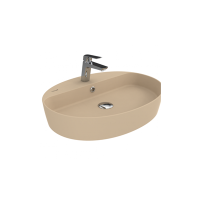 Creavit LP161 Loop Oval Çanak Lavabo 45x60 cm Mat Cappuccino