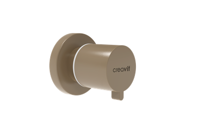 Creavit Aç - Kapa Ara Kesme Valfi 1/2 - 1/2 PPRC Mat Cappucino