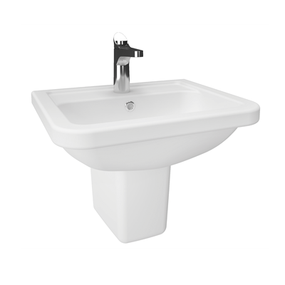 Creavit Ky045 Key Köşeli Yarım Ayak Lavabo 36*45 Cm