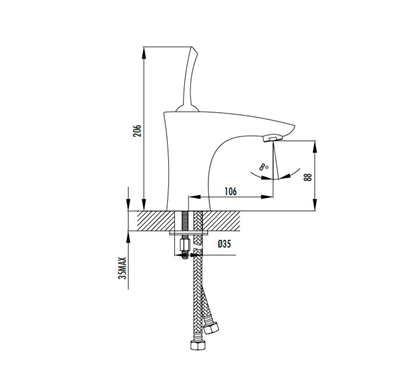 Creavit PL1801 Planet Lavabo Bataryası Krom
