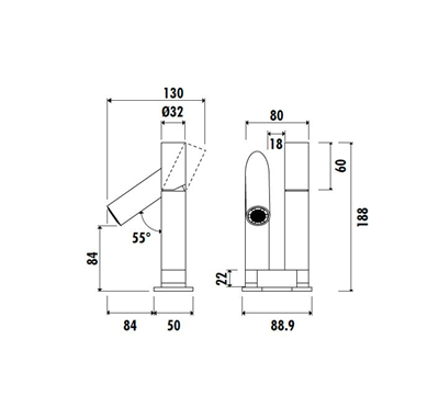 Creavit ST1500 Straw Lavabo Armatürü
