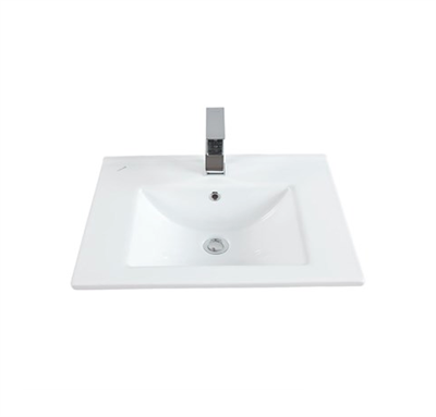 Creavit SU055 Su Dolap Uyumlu Etajerli Lavabo 55X36 cm Beyaz