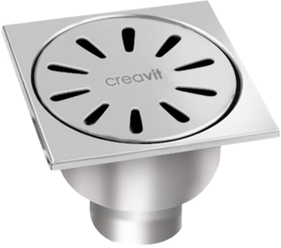 Creavit FS116A Paslanmaz Yer Sifonu 10x10 cm