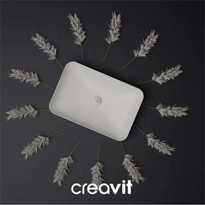 Creavit Ul060 Ultra Dikdörtgen Çanak Lavabo  60 cm