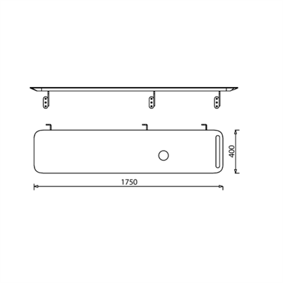 Creavit Foglia Lavabo Tezgahı 1.75 cm 