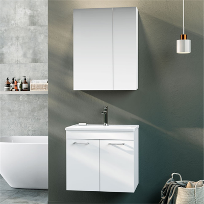 Orka Bafa 60 Cm Banyo Dolabı Takım Beyaz