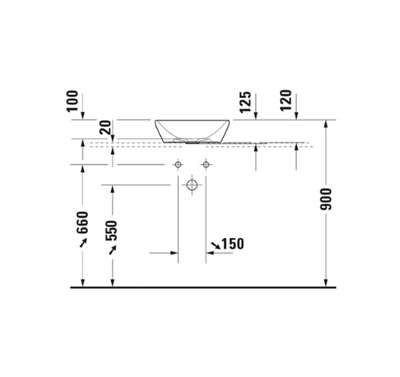 Duravit 2371401370 D-Neo  Antrasit Mat Çanak Lavabo 40 cm