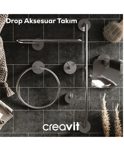 Creavit DR27005 Drop Havluluk Yuvarlak - Krom