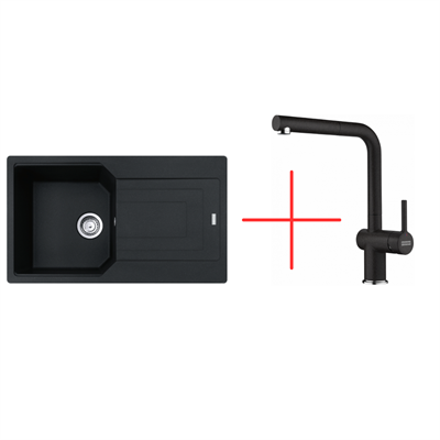 Franke Urban Ubg 611-86 Tek Gözlü Granit Eviye Ve Actıve Plus Doccıa 2.0 Armatür