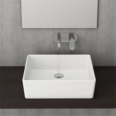 Bocchi Milano Çanak Lavabo 50 cm Mat Beyaz 1215-002-0125