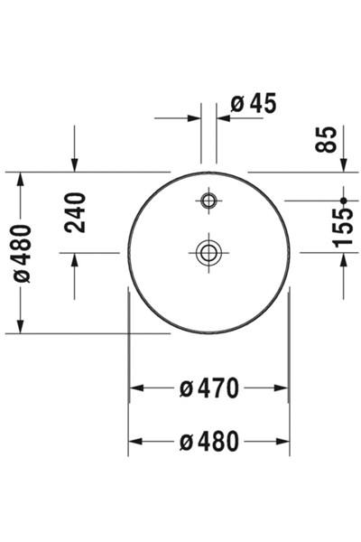 Duravıt Cape Cod Canak Lavabo 480 Mm Cap 2328480000