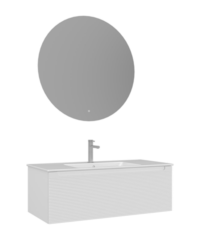 ORKA Olbia 100 cm Banyo Dolabı Takımı Mat Beyaz