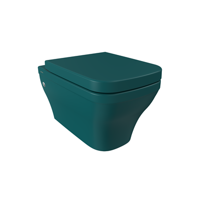 Bocchi 1304-071-0128 Firenze Rimless Asma Klozet ve Kapağı Mat Petrol Mavisi