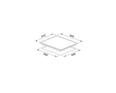 FRANKE FRSM 604 C T XS Black Glass/Inox Elektrikli Cam Ocak 108.0669.350