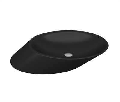 Bocchi 1013-004-0125 Vessel Yatay Çanak Lavabo 72 cm Mat Siyah
