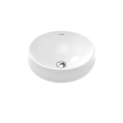 Creavit GO140 Gordo Tezgah Üstü Lavabo Ø40 cm Parlak Beyaz