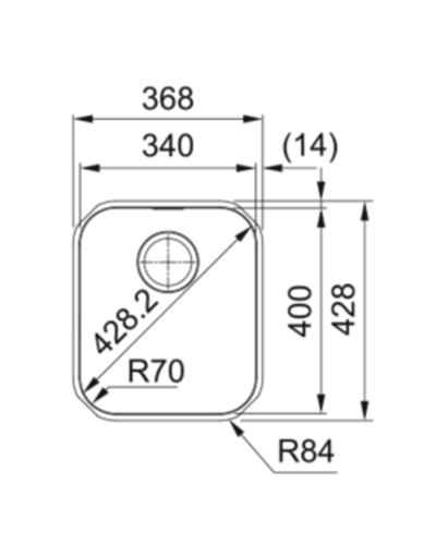 Franke Smart SRX 110-34 Paslanmaz Çelik Evye