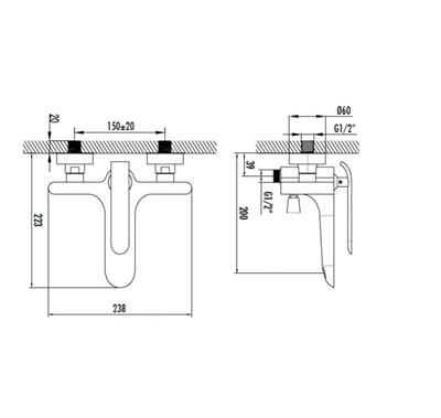 Creavit BL2502 Bloom Banyo Bataryası Krom