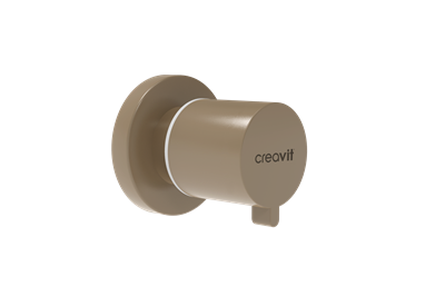 Creavit Aç - Kapa Ara Kesme Valfi 1/2 - 1/2 PPRC Mat Cappucino